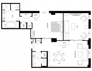 401 The Windsor Arms Hotel Suite Floor Plan