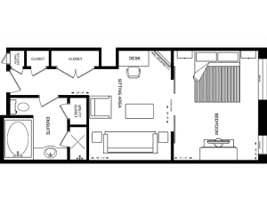 402 The Windsor Arms Hotel Suite Floor Plan