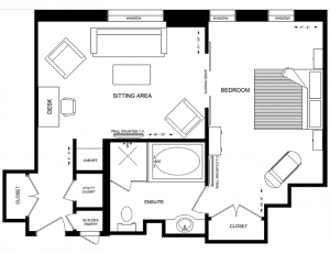 407 The Windsor Arms Hotel Suite Floor Plan